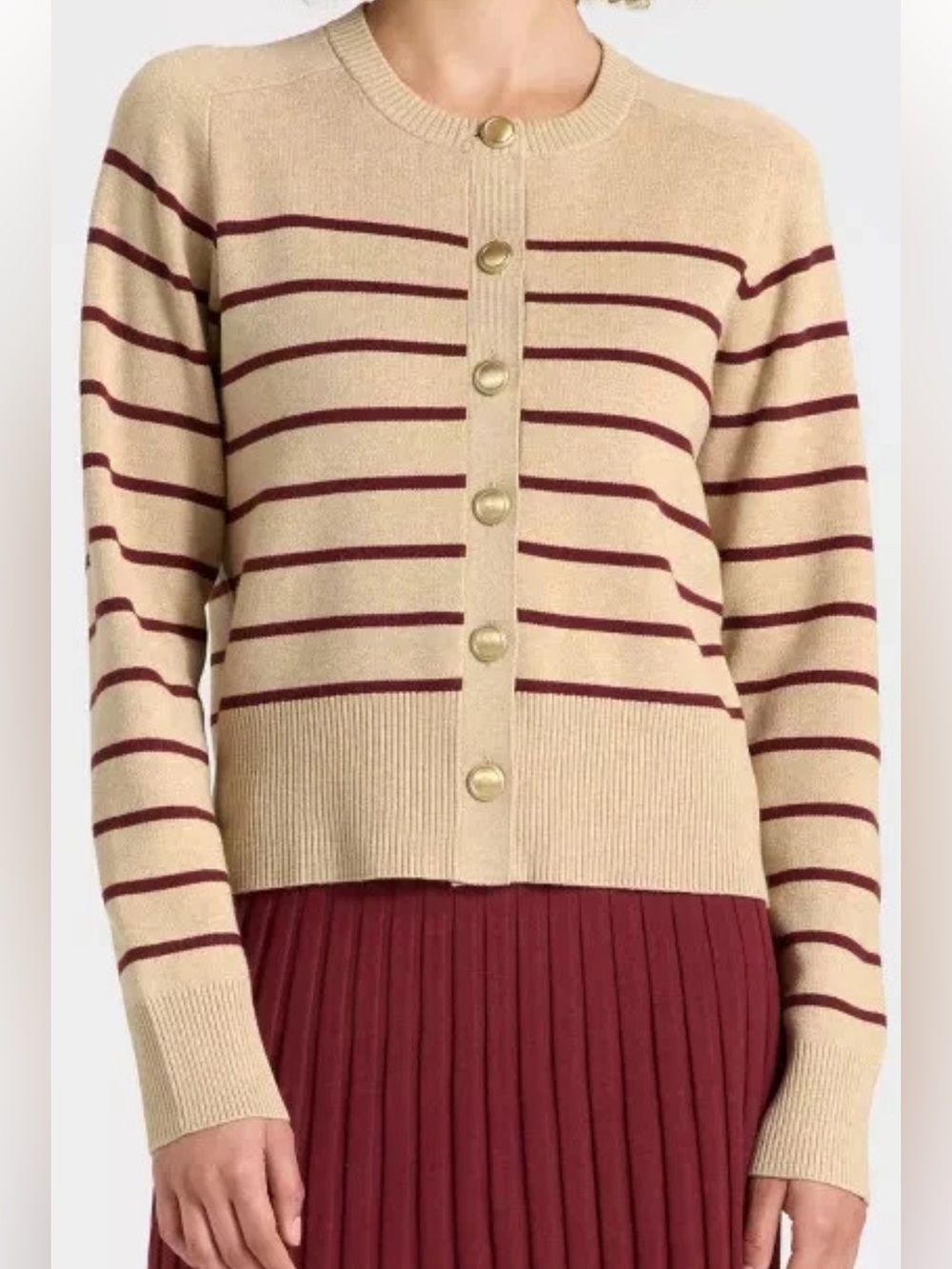 Lady Jacket Cardigan w Goldtone Buttons women’s size XL A New Day